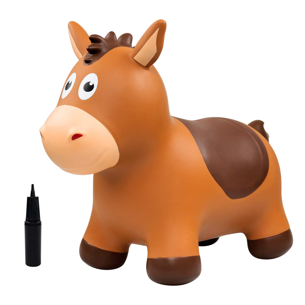 EVERICH TOY Inflatable Bouncy Animals Hopper & Toddler Horse – Safe, Portable Jump Toy