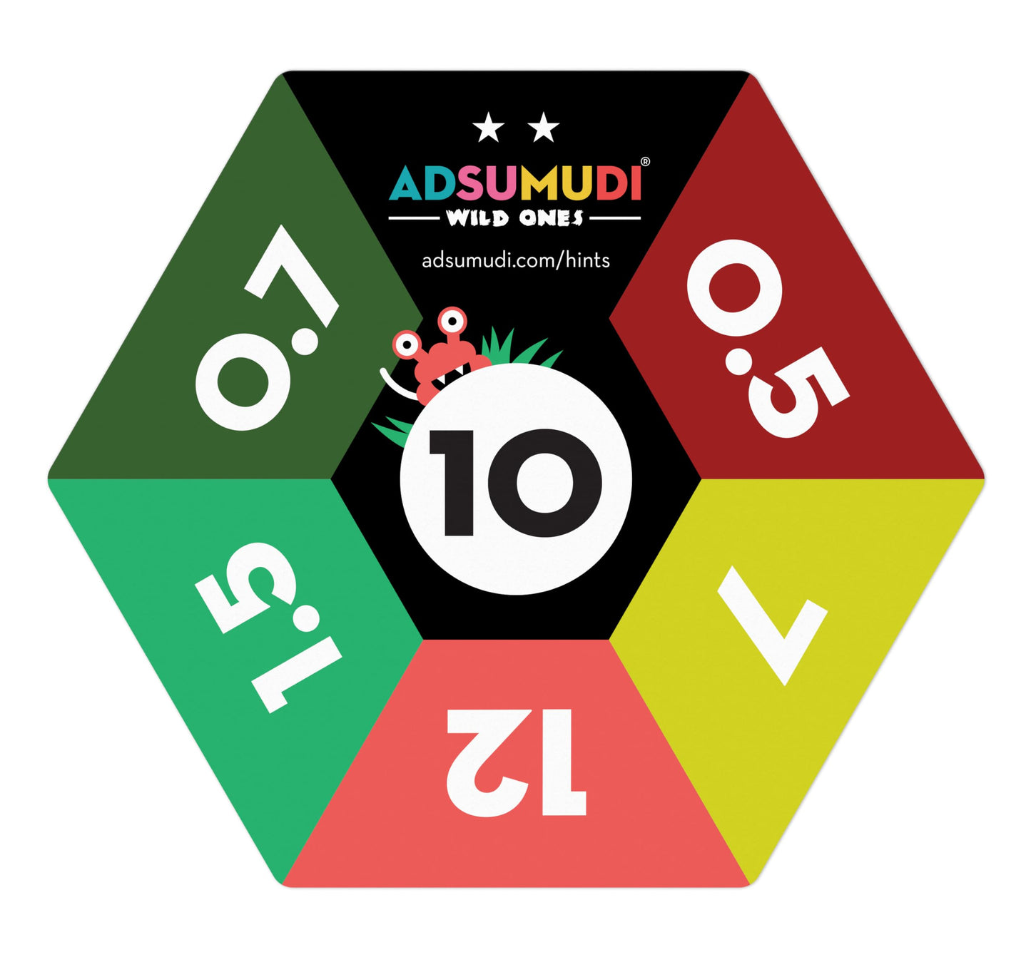 Evermade Adsumudi Math Game – Wild Ones: Fun Fractions, Decimals & Mental Math (Ages 9+)