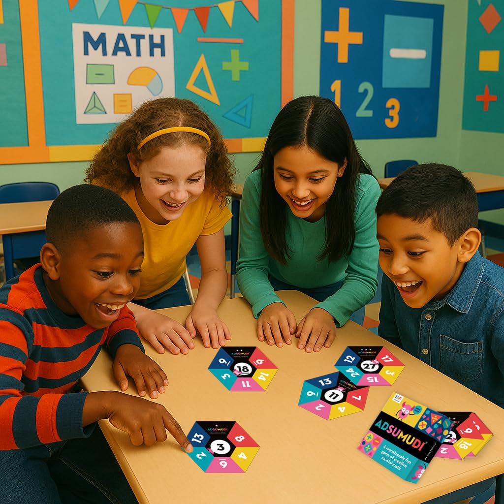 Evermade Adsumudi Math Game – Multiplication, Division, Addition & Subtraction for Kids 8–12