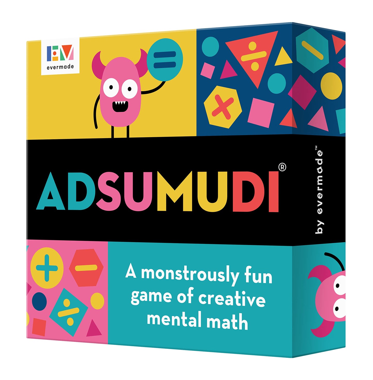 Evermade Adsumudi Math Game – Multiplication, Division, Addition & Subtraction for Kids 8–12