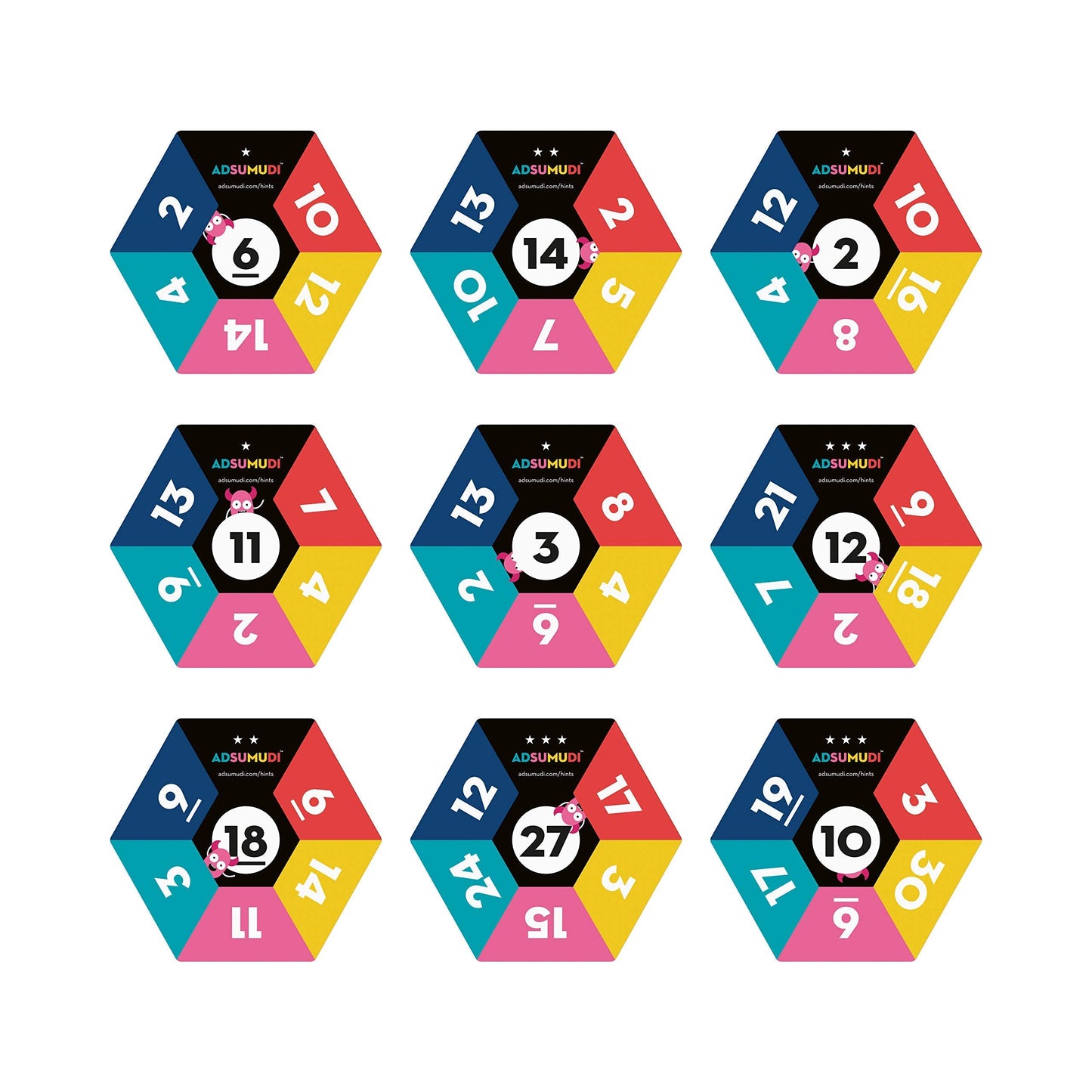 Evermade Adsumudi Math Game – Multiplication, Division, Addition & Subtraction for Kids 8–12