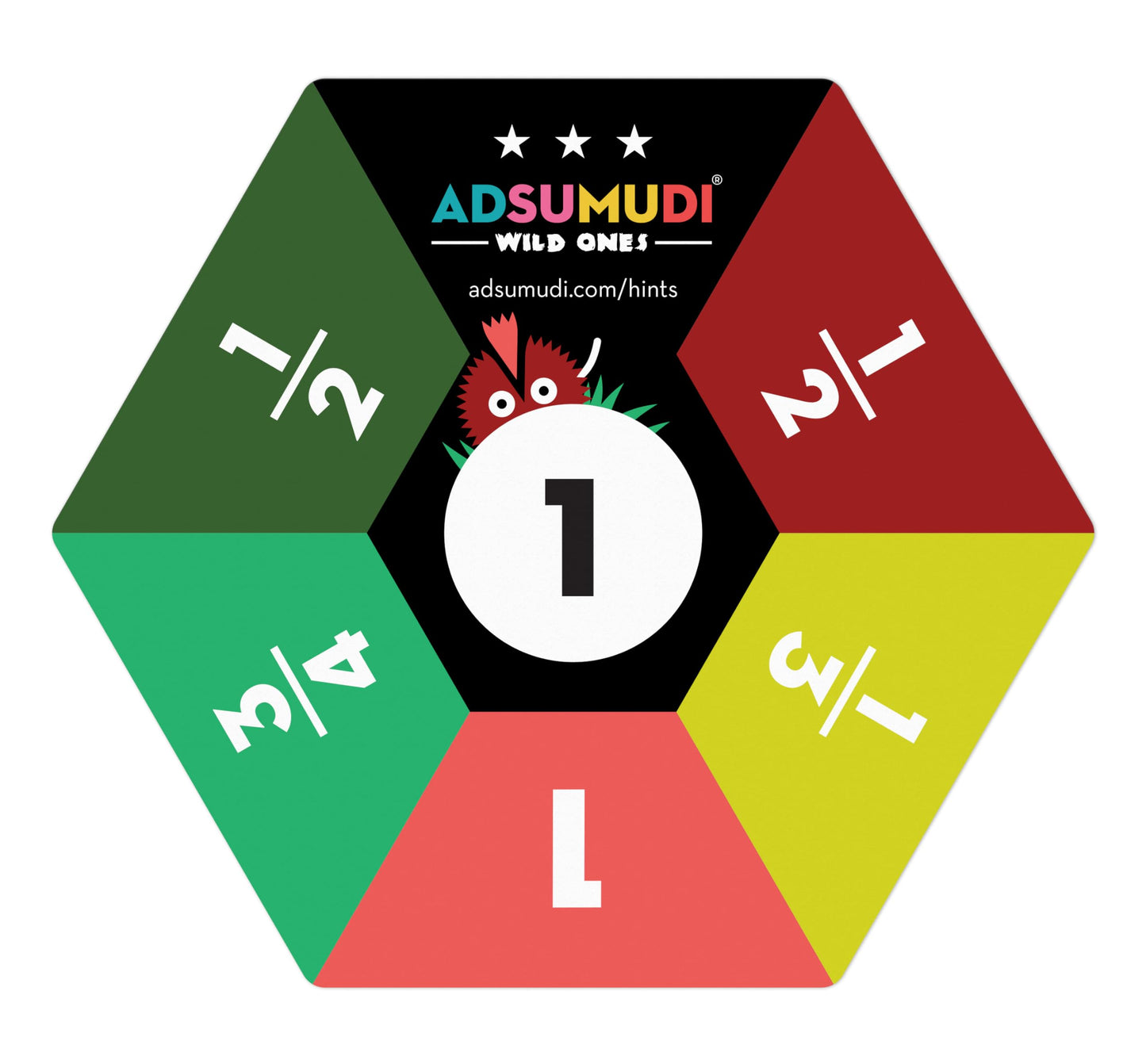 Evermade Adsumudi Math Game – Wild Ones: Fun Fractions, Decimals & Mental Math (Ages 9+)