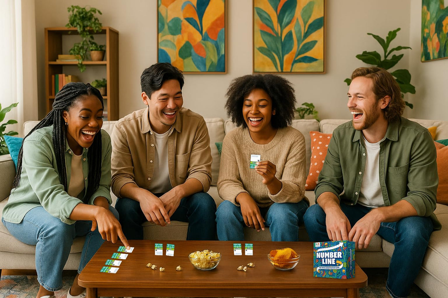 Evermade Number Line – Trivia Party Game for Adults & Families | 724 Facts, Ages 12+