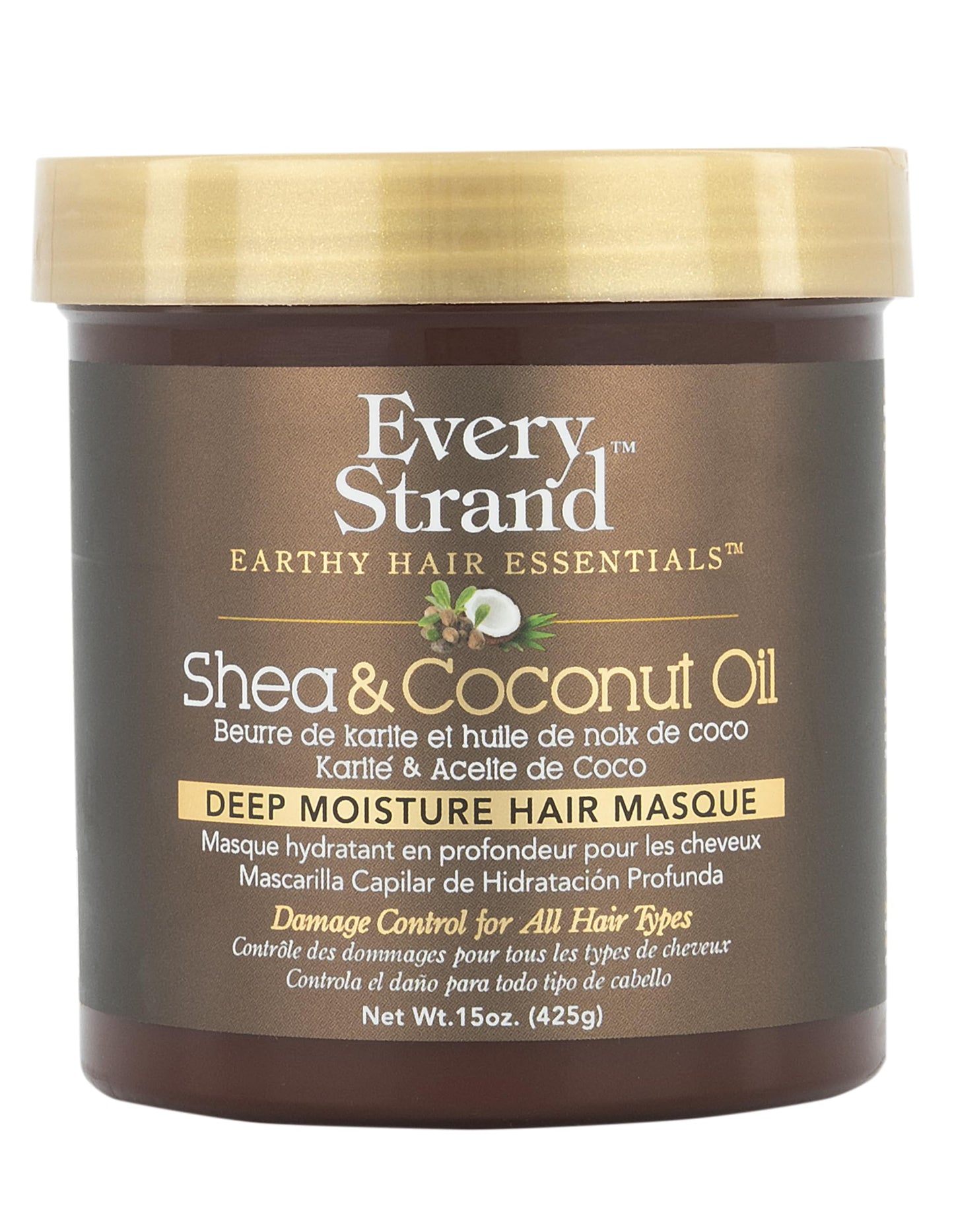 Every Strand Shea and Coconut Oil Deep Hair Masque, 15 Ounce