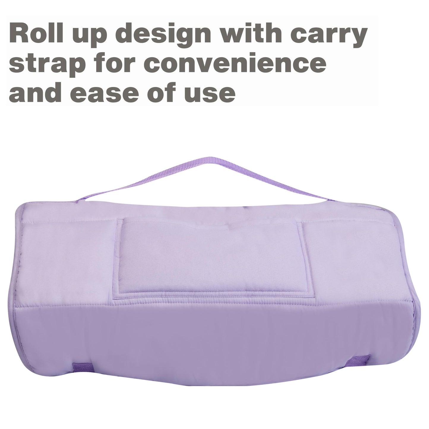 EVERYDAY KIDS Nap Mat with Removable Pillow – Lavender | Rollup Design for Preschool & Daycare