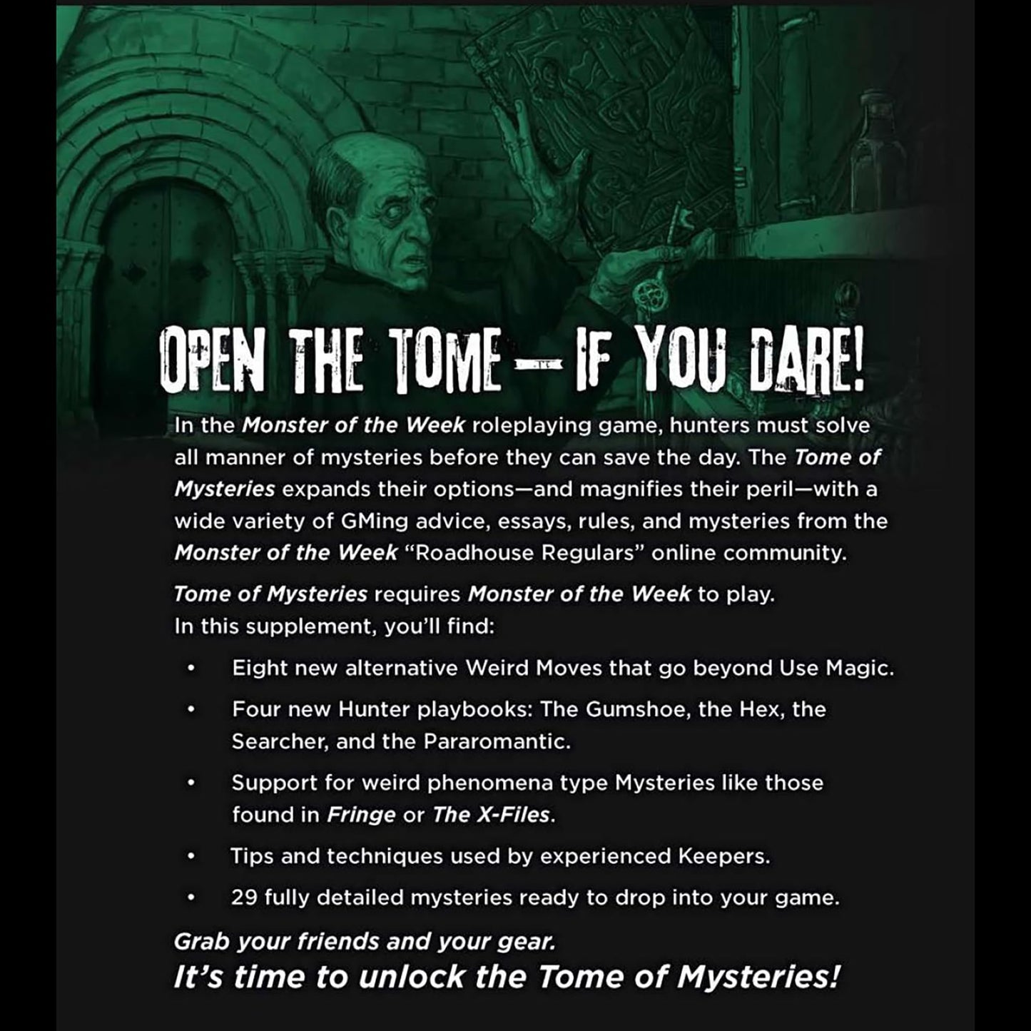 Evil Hat: Monster of The Week Tome of Mysteries – Hardcover RPG Supplement with 29 Mysteries & 4 New Playbooks