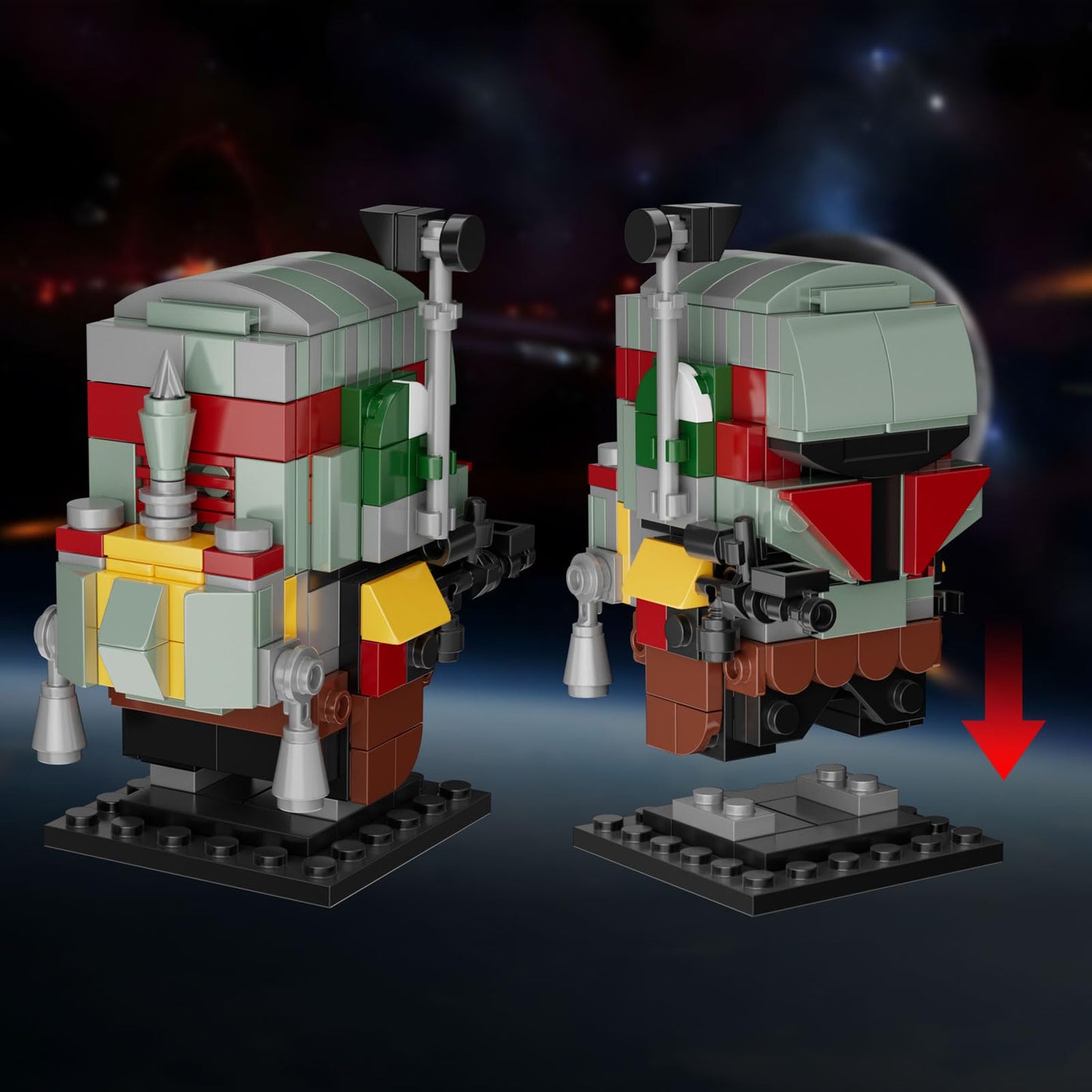 EvoFTIOR Boba Fett Slave One Tensegrity Model – Starship Microfighter Build Set