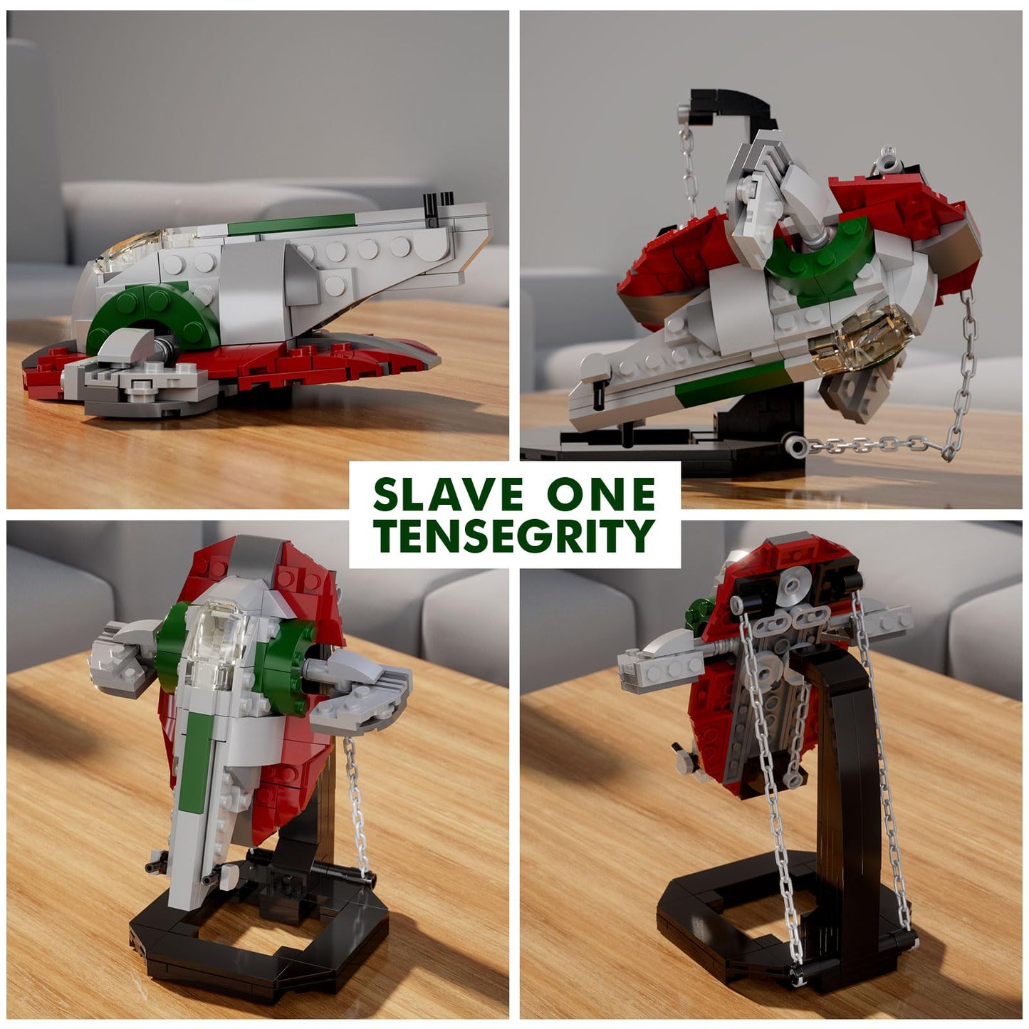 EvoFTIOR Boba Fett Slave One Tensegrity Model – Starship Microfighter Build Set
