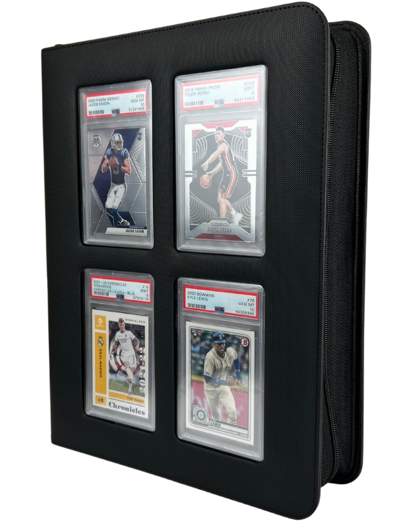 EVORETRO Premium Card Slab Binder – 360° Protection, Display Window, 96-Card Capacity