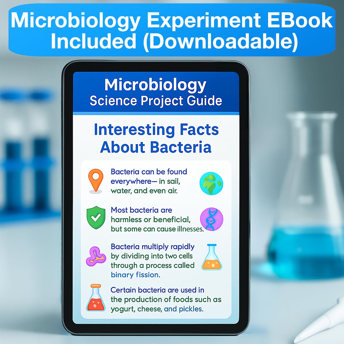 Evviva Sciences Microbiology Kit – Pre-Poured Agar Plates & Educational eBook