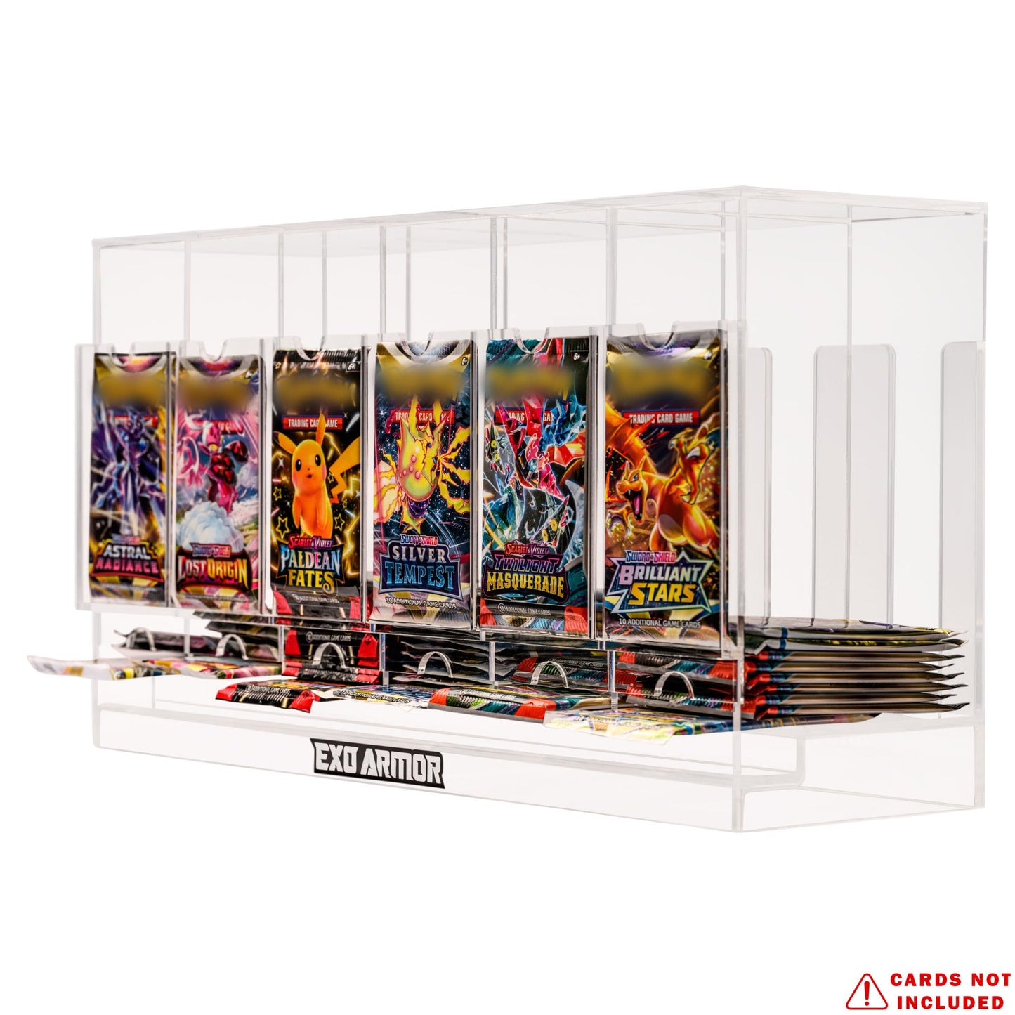 Exo Armor Acrylic 6-Slot Booster Dispenser | Pokemon, MTG, Yugioh & Sports Cards