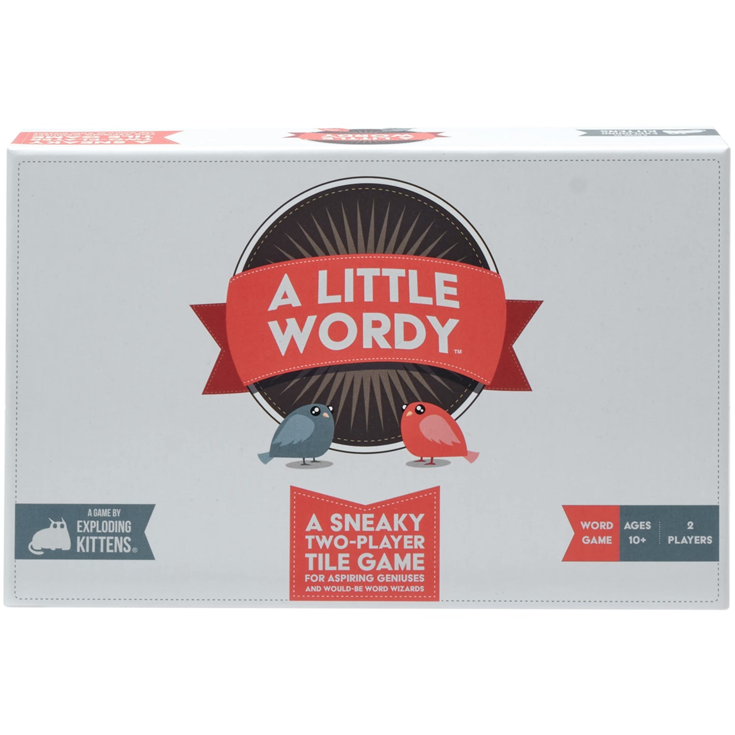 Exploding Kittens A Little Wordy — 2 Player Word Game for Couples, 15-Min Play