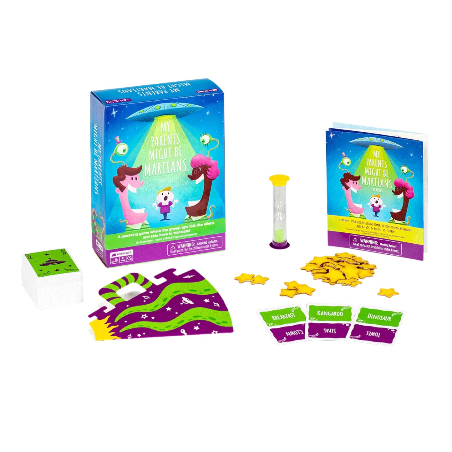 Exploding Kittens: My Parents Might Be Martians – 2+ Players, Ages 4+, 10-Minute Family Card Game