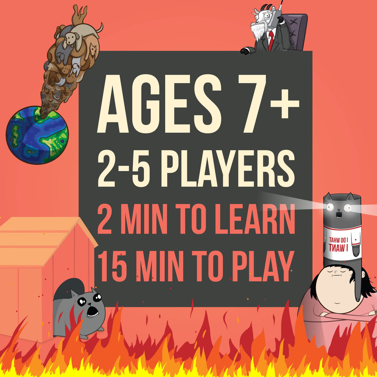 Exploding Kittens Barking Kittens Expansion Set – 20-Card Add-On