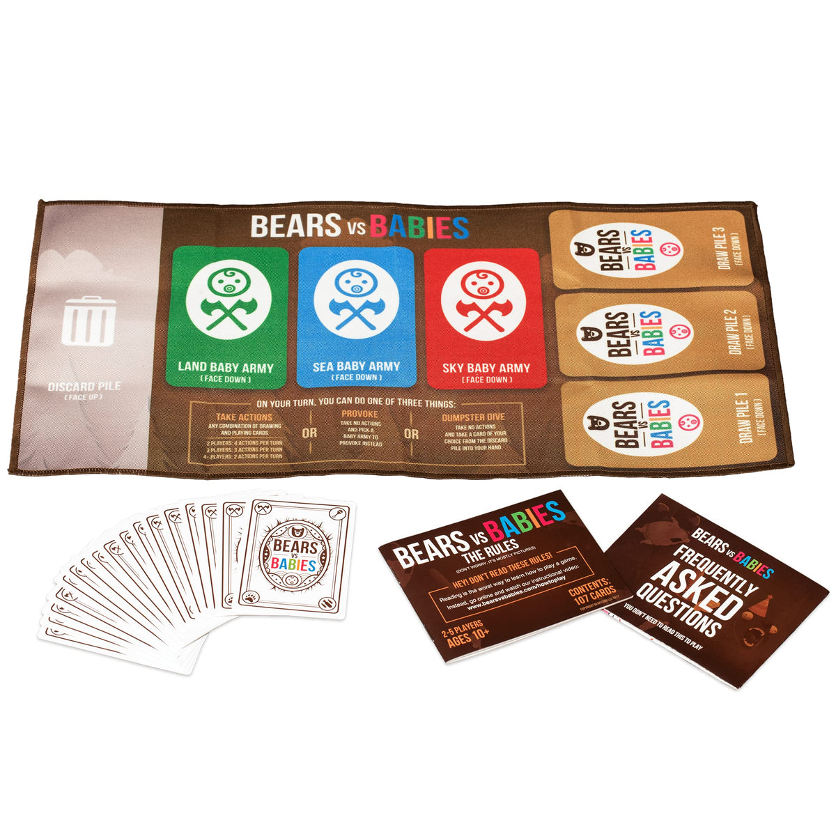 Exploding Kittens Bears vs Babies: Monster-Building Card Game for 2-5 Players (Ages 10+) ~20 Minutes