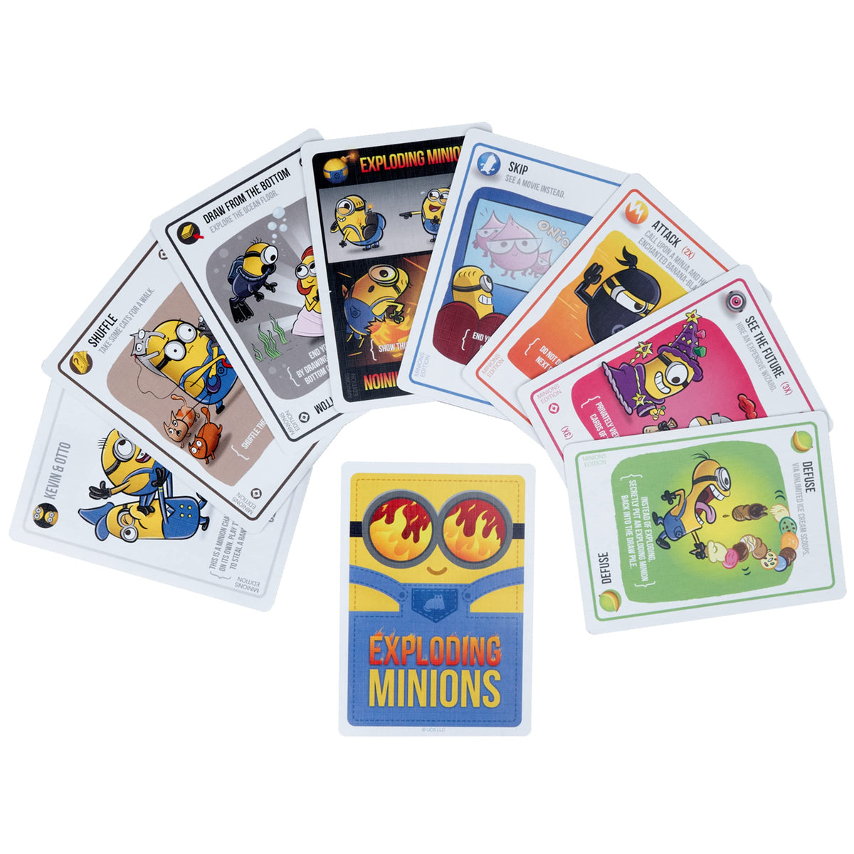 Exploding Minions by Exploding Kittens – 2-5 Players Card Game for Family Night | 15-Minute Minions-Themed Party Game