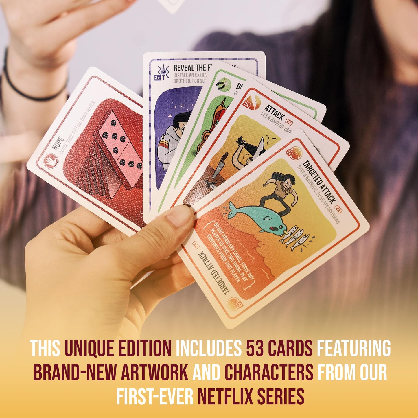 Exploding Kittens Good vs Evil - Netflix-Inspired Card Game for 2-5 Players (Ages 7+)