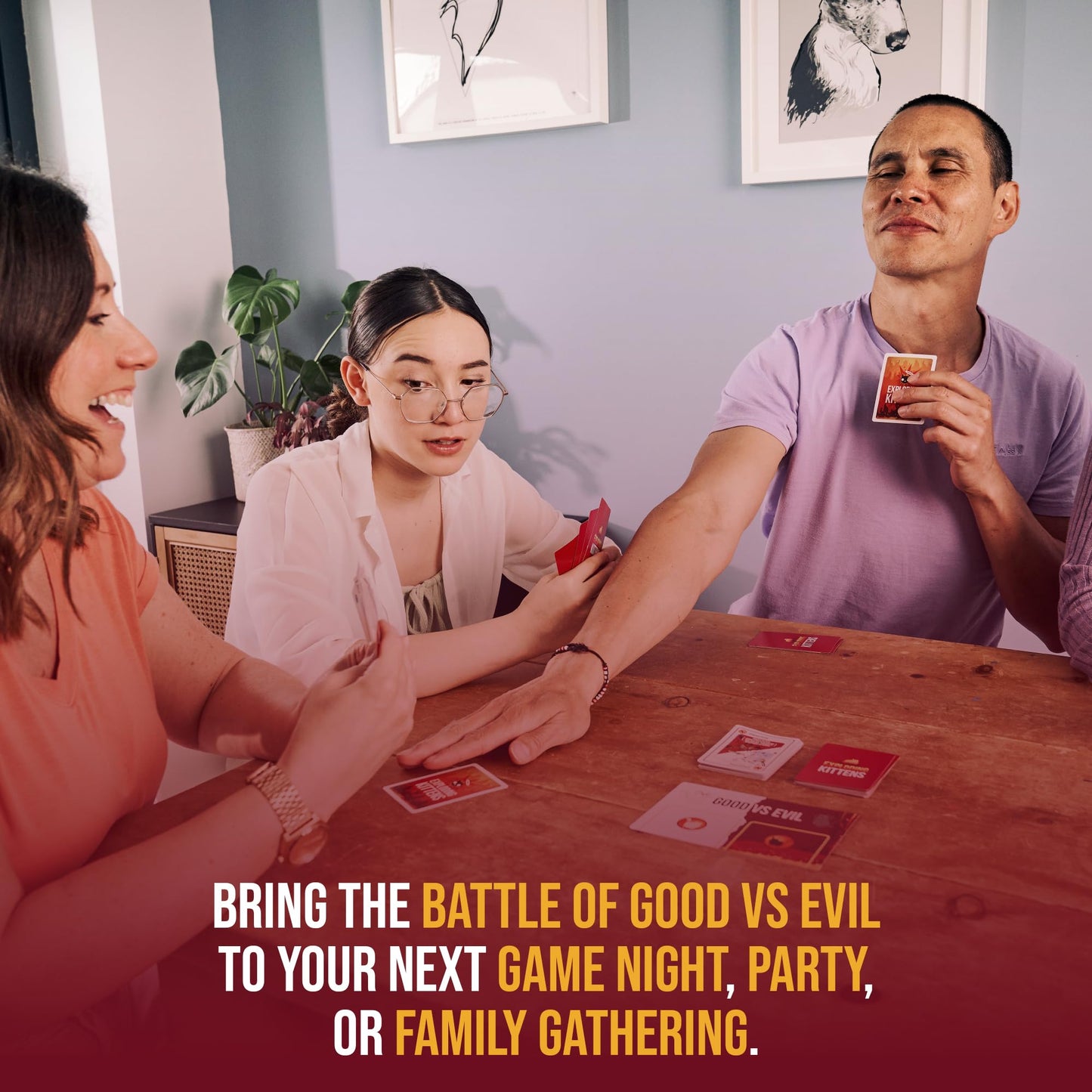 Exploding Kittens Good vs Evil - Netflix-Inspired Card Game for 2-5 Players (Ages 7+)