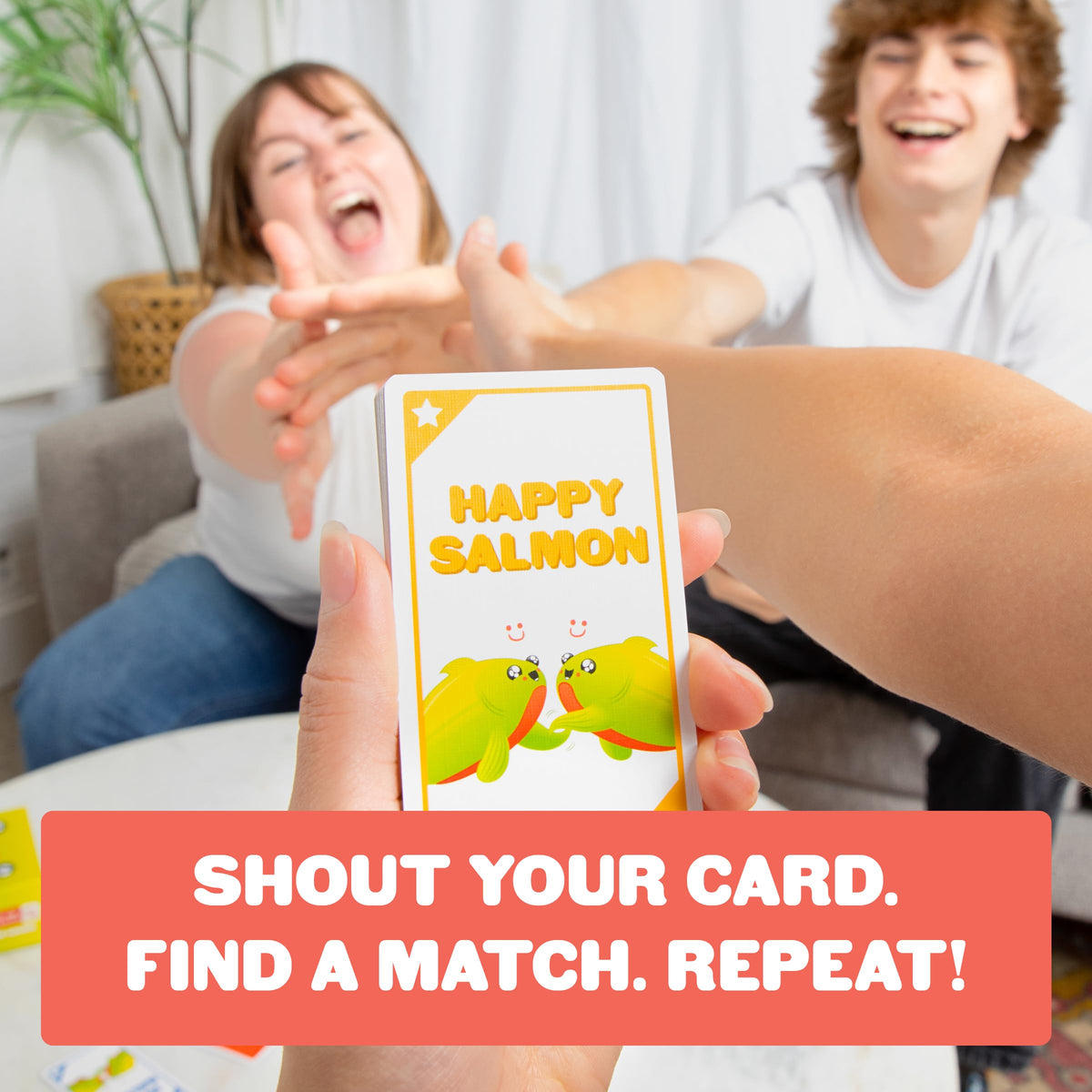 Exploding Kittens Happy Salmon – 3-8 Players, 90-Second Party Card Game