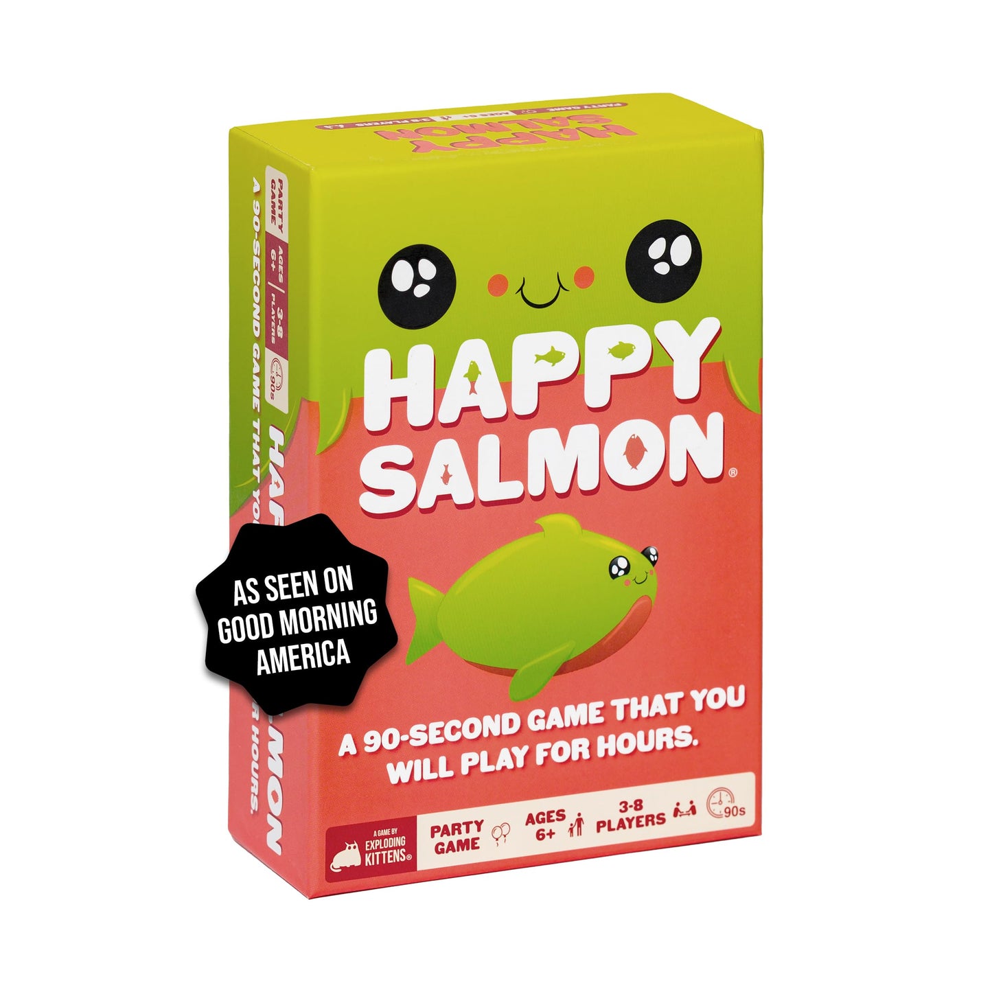 Exploding Kittens Happy Salmon – 3-8 Players, 90-Second Party Card Game