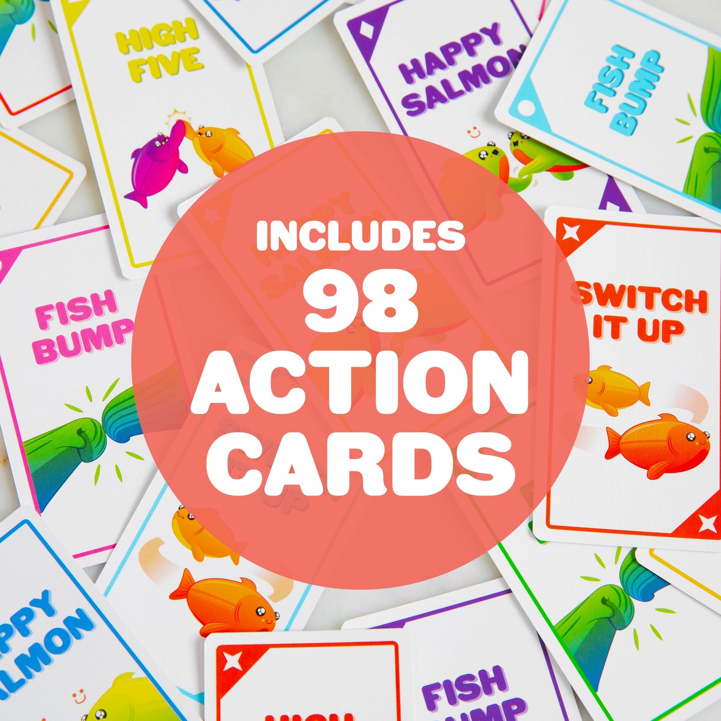 Exploding Kittens Happy Salmon – 3-8 Players, 90-Second Party Card Game
