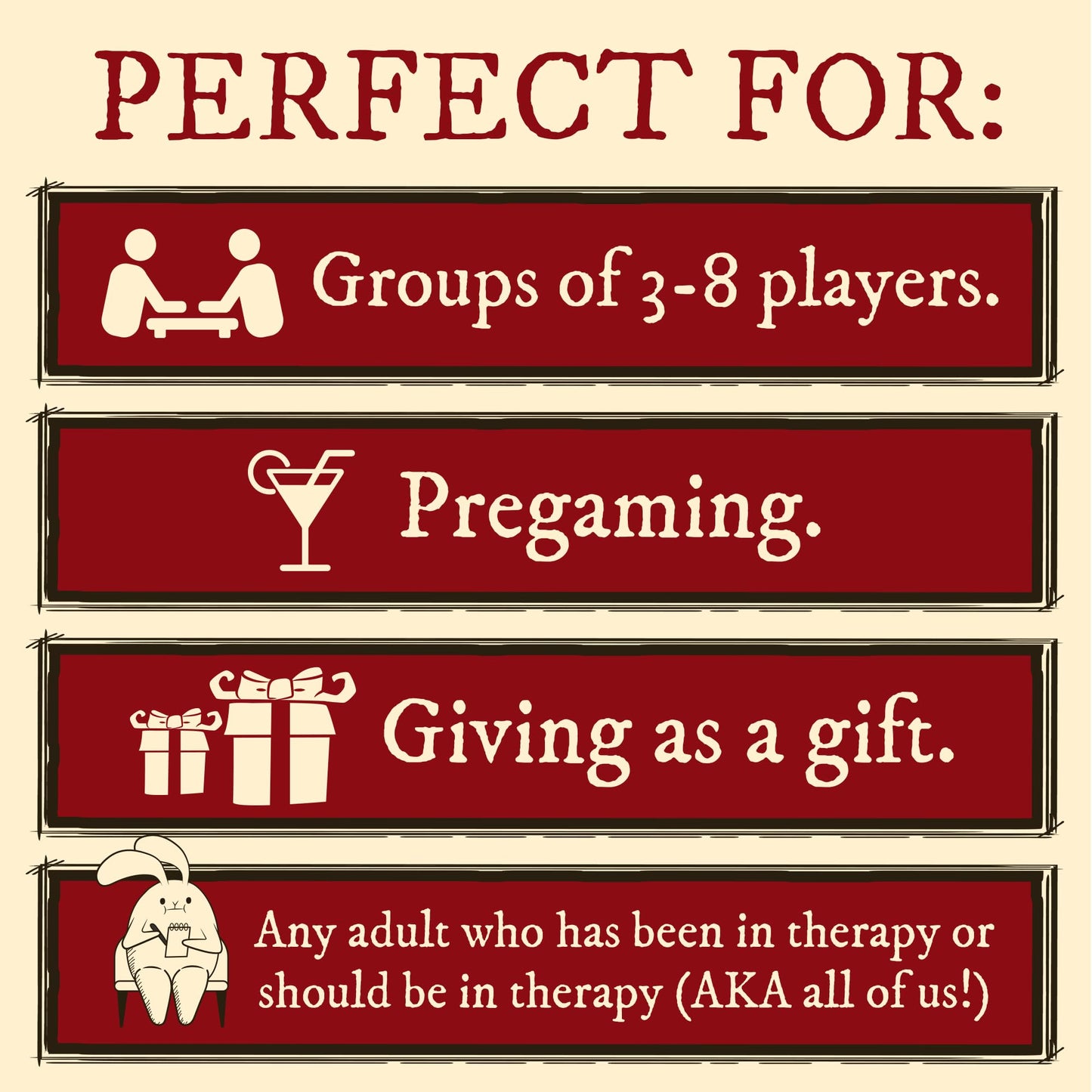 Horrible Therapist Extra Horrible Edition by Exploding Kittens — Fun Adult Card Game for 3-8 Players