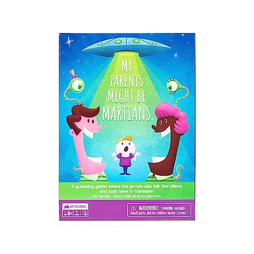 Exploding Kittens: My Parents Might Be Martians – 2+ Players, Ages 4+, 10-Minute Family Card Game