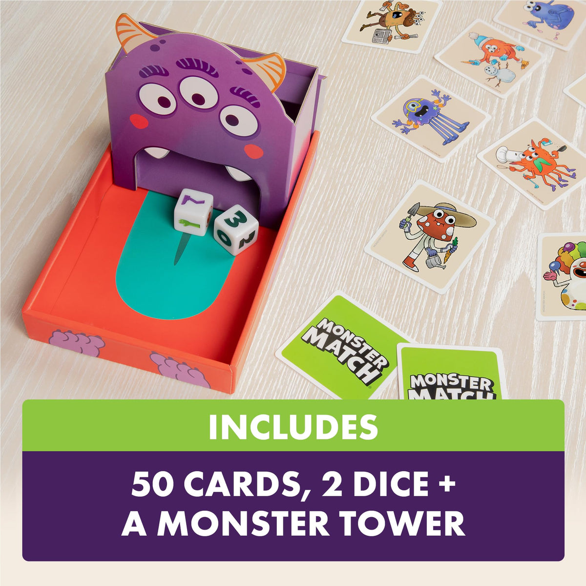 Exploding Kittens Monster Match – Family Dice Game for Kids 4+ (2-6 Players)