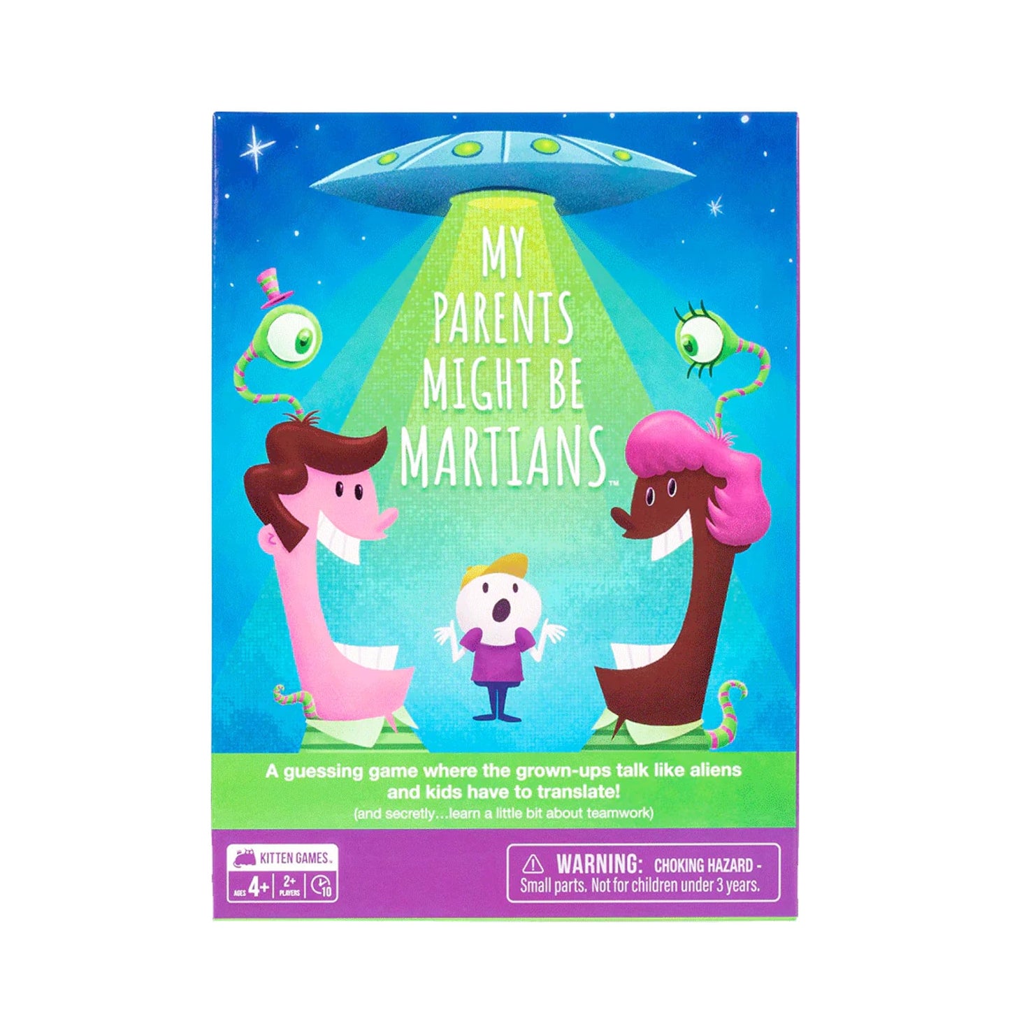 Exploding Kittens: My Parents Might Be Martians – 2+ Players, Ages 4+, 10-Minute Family Card Game