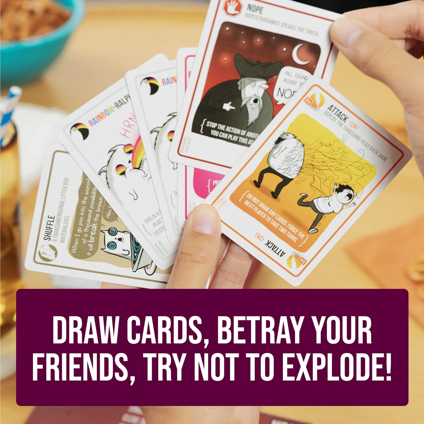 Exploding Kittens Party Pack – 2-10 Players, 15-Minute Card Game for All Ages