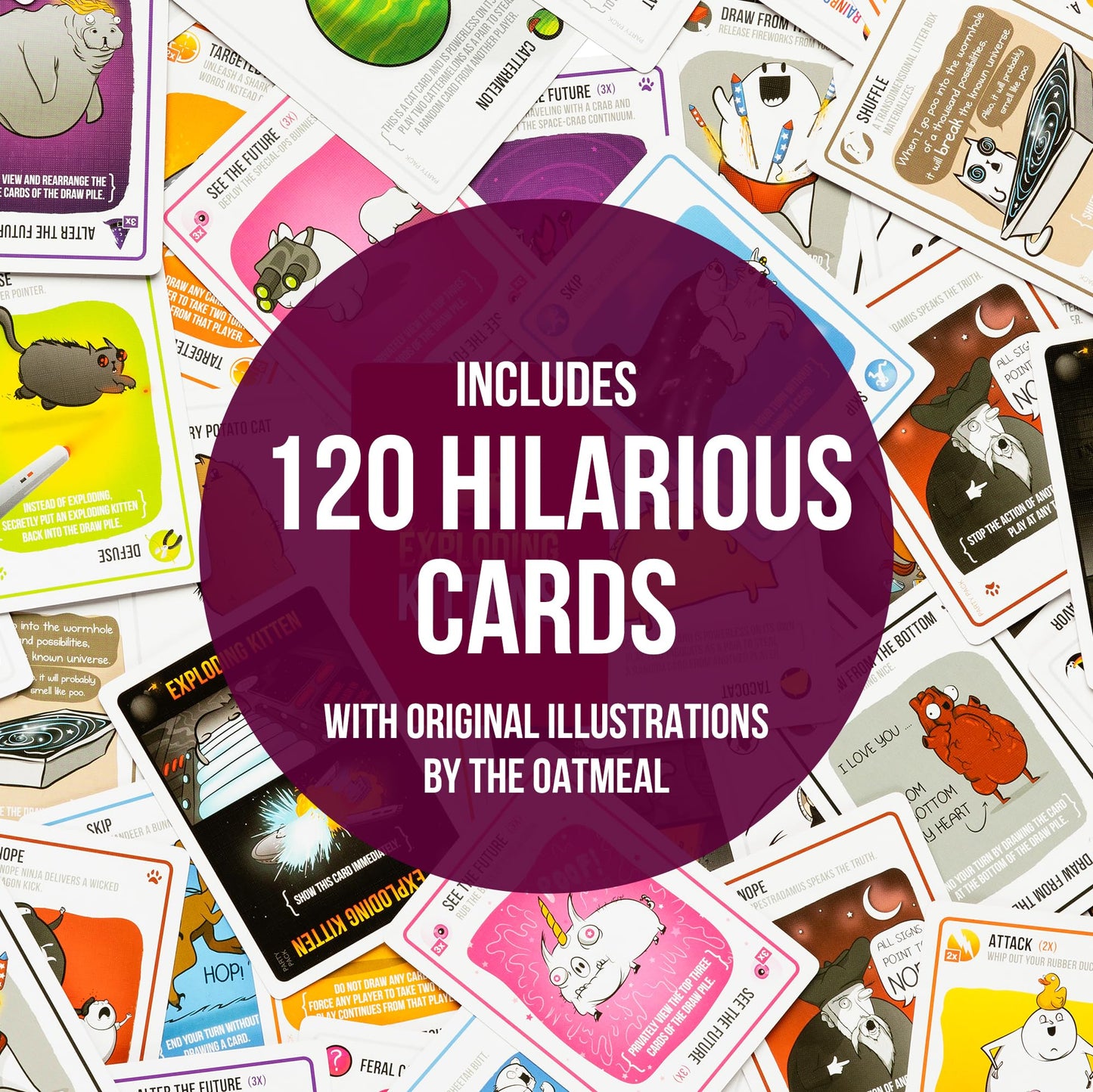Exploding Kittens Party Pack – 2-10 Players, 15-Minute Card Game for All Ages