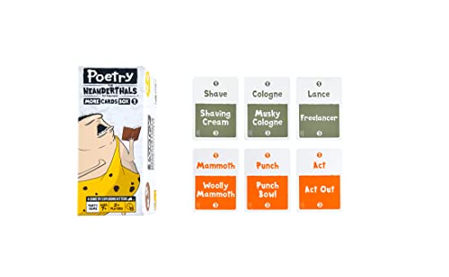 Exploding Kittens Poetry for Neanderthals Expansion Pack – 500 Cards, 2+ Players, 15 Minutes | Ages 7+