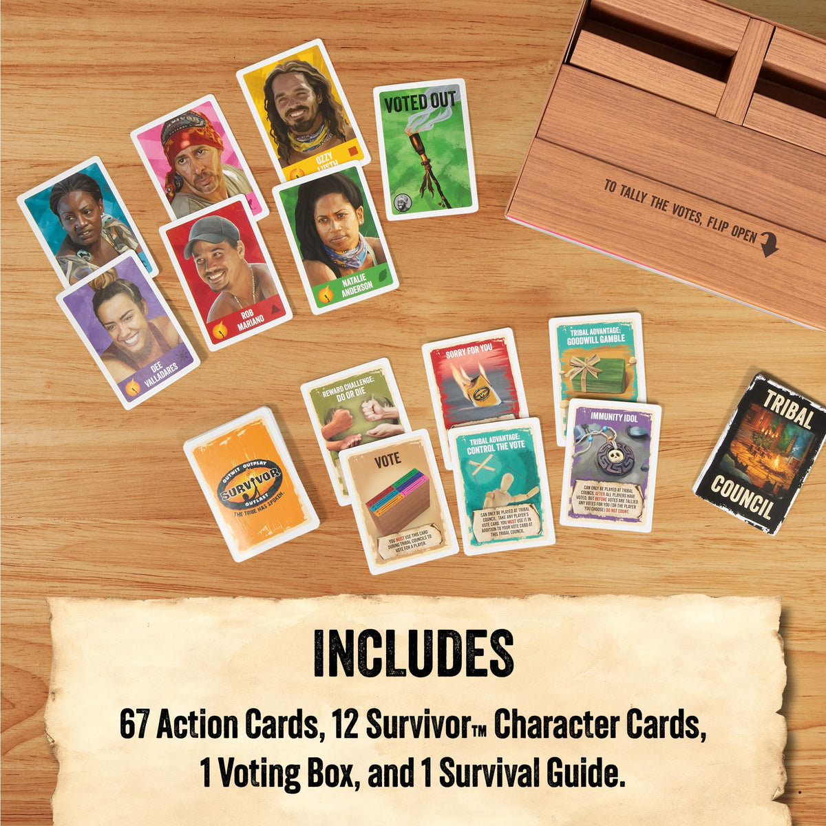 Exploding Kittens Survivor: The Tribe Has Spoken Card Game | 3-6 Players | 30 Minutes