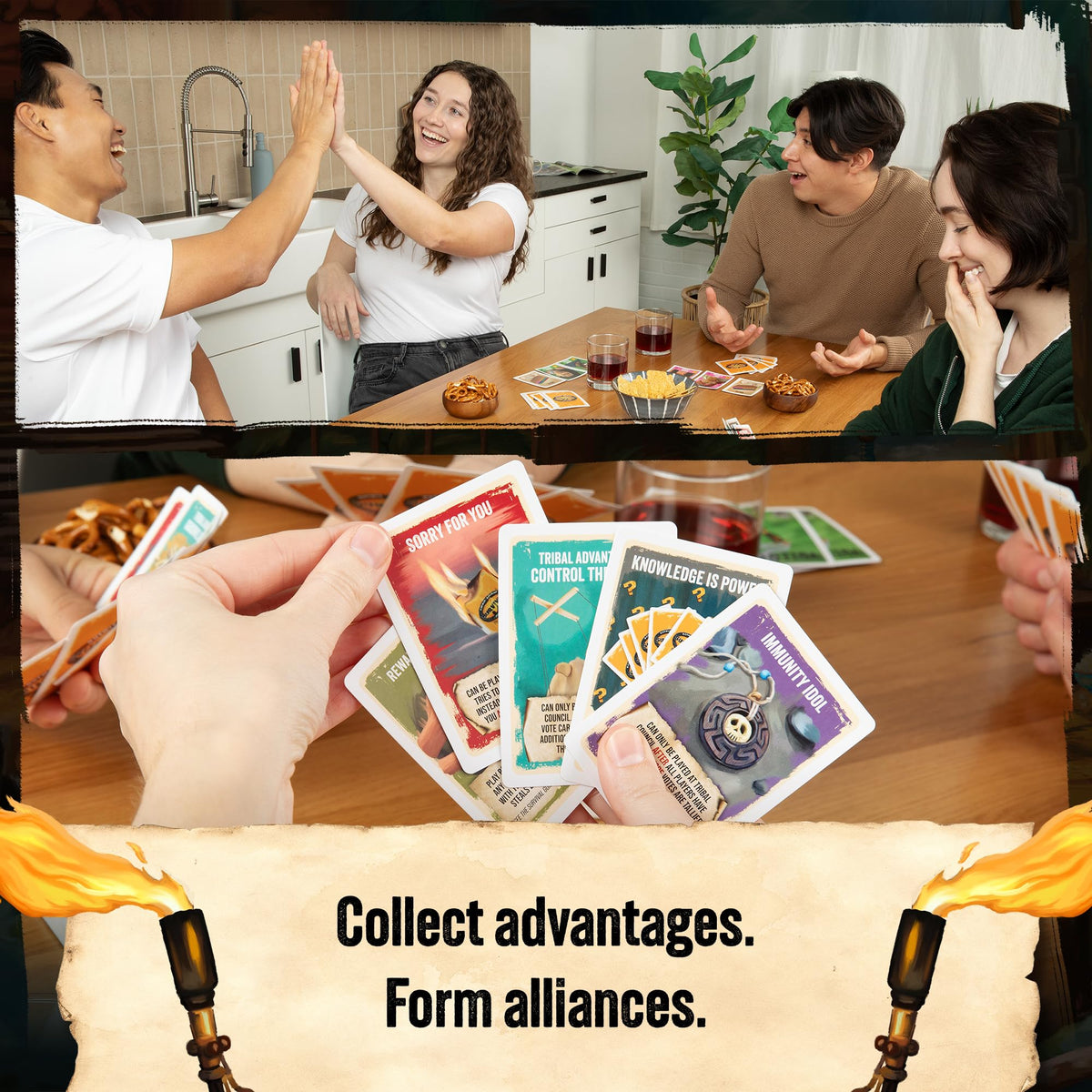 Exploding Kittens Survivor: The Tribe Has Spoken Card Game | 3-6 Players | 30 Minutes