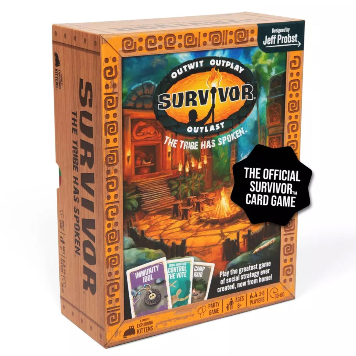 Exploding Kittens Survivor: The Tribe Has Spoken Card Game | 3-6 Players | 30 Minutes