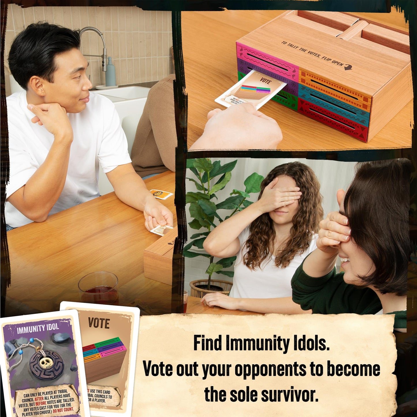 Exploding Kittens Survivor: The Tribe Has Spoken Card Game | 3-6 Players | 30 Minutes