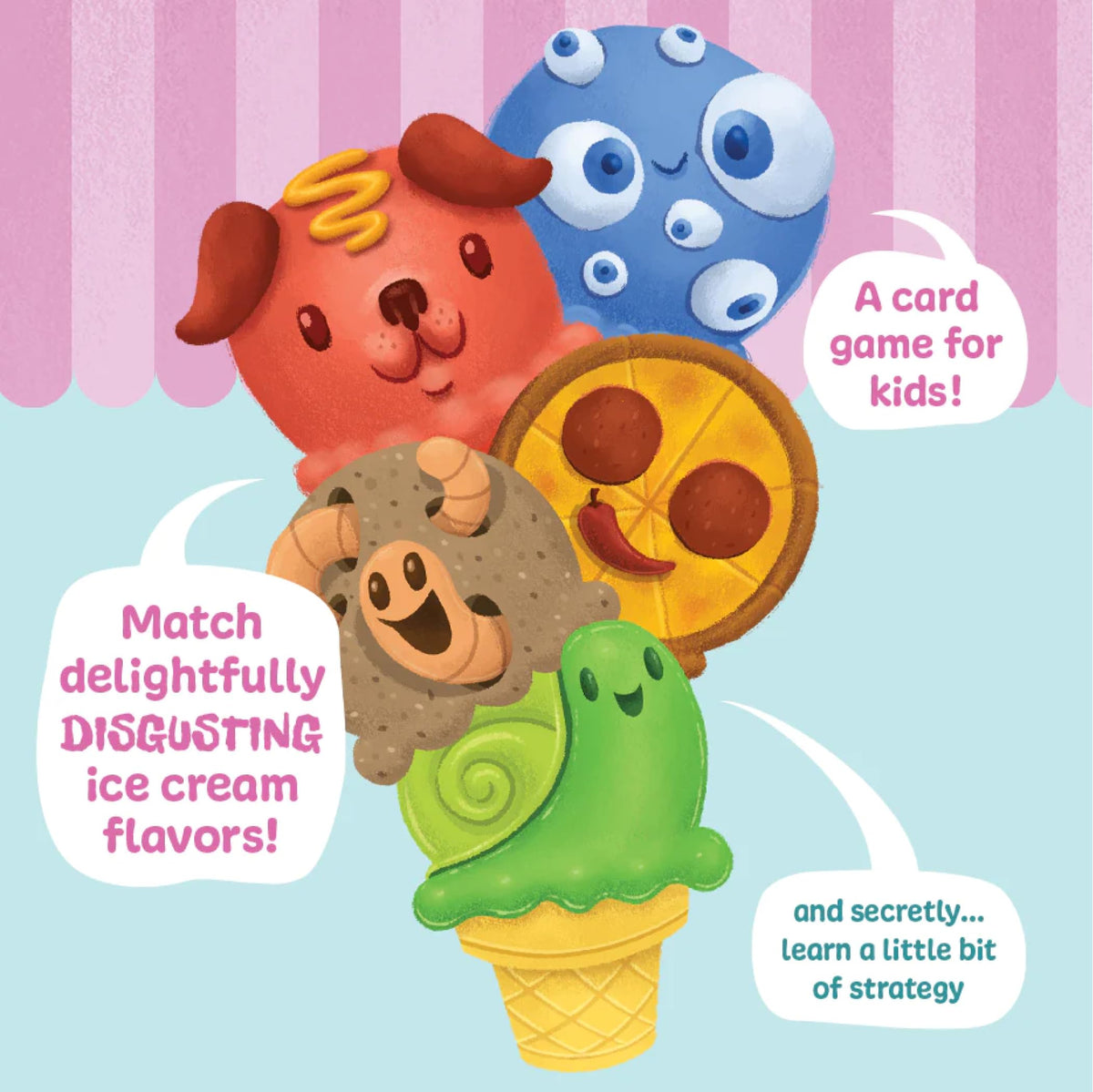 Exploding Kittens Best-Worst Ice Cream: 2-5 Players, Ages 4+, 10 Minutes