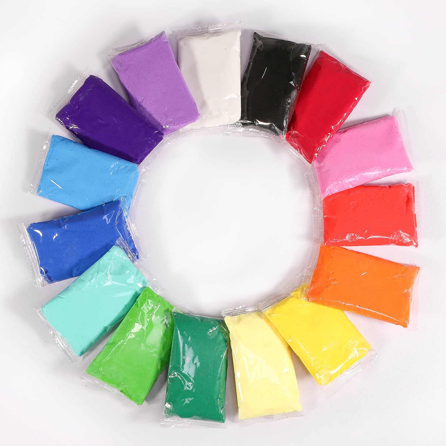 Exptolii 24-Color Air Dry Clay for Kids – No-Bake, Non-Toxic Modeling