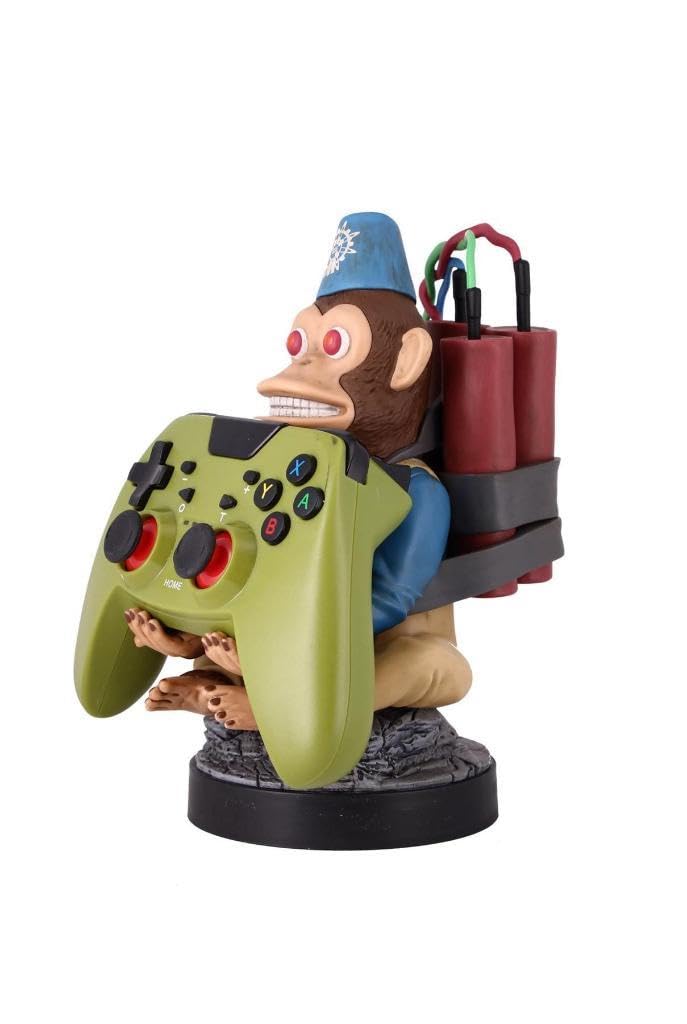 Exquisite Gaming: Monkeybomb Cable Guy – Phone & Controller Holder | Officially Licensed COD Figure