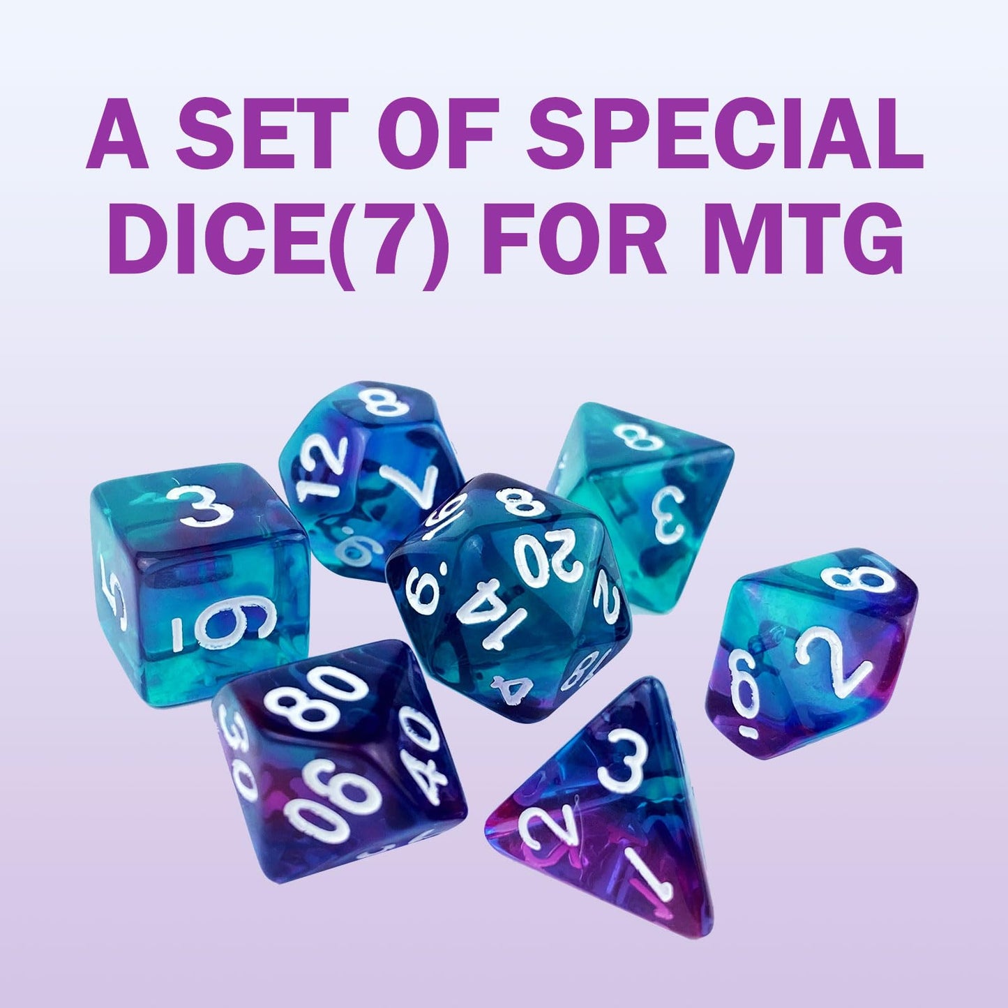 Extalas MTG Playmat with Storage Tube & 7 Dice | Waterproof, Non-Slip, Edge-Locking 24x14 in (Greenery)