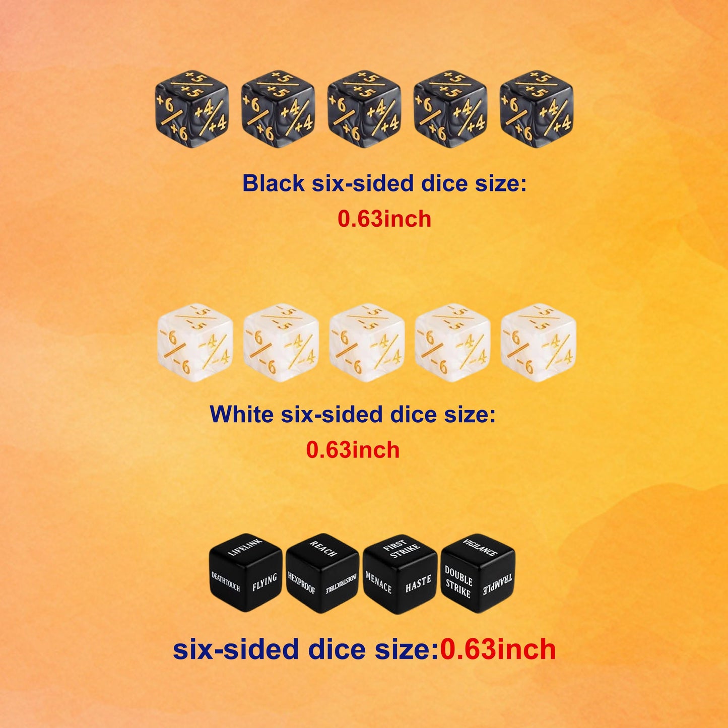Extalas MTG Playmat with Storage Tube & 16 Dice – Edge-Locking Waterproof Non-Slip 24x14 in (Dragon Fire Vortex)