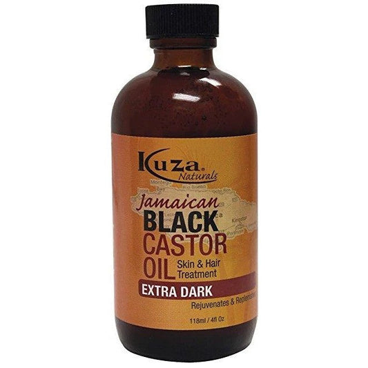 Kuza Naturals Jamaican Black Castor Oil Extra Dark for Hair Growth, Scalp Health & Stronger Hair 118ml/3.99 oz