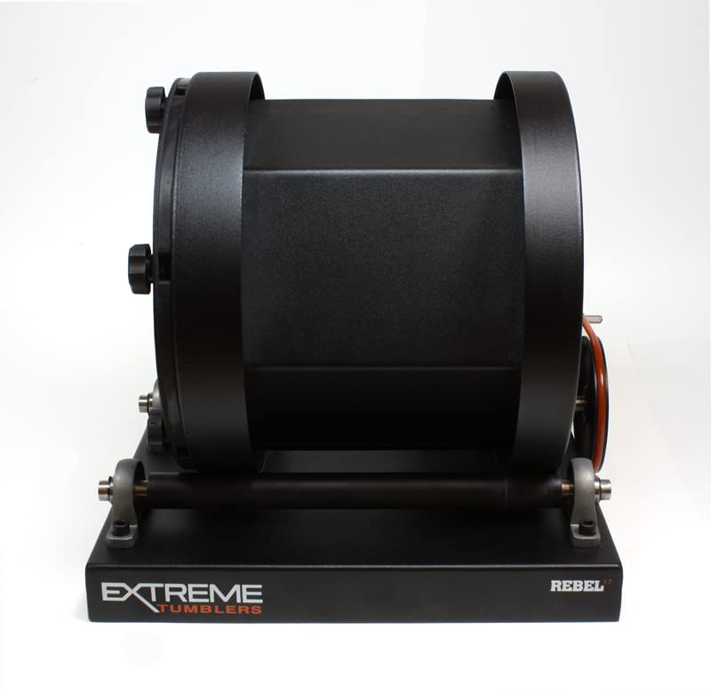 Extreme Tumblers Rebel 17 Rock Tumbler – 17 lb Stainless Drum, Powder Coated, 20 RPM