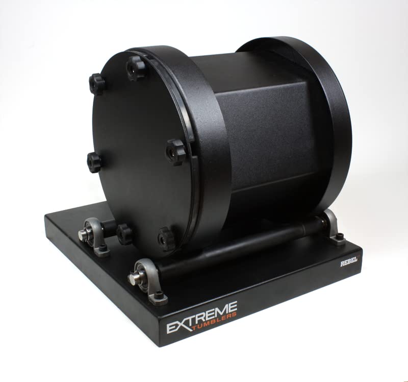 Extreme Tumblers Rebel 17 Rock Tumbler – 17 lb Stainless Drum, Powder Coated, 20 RPM