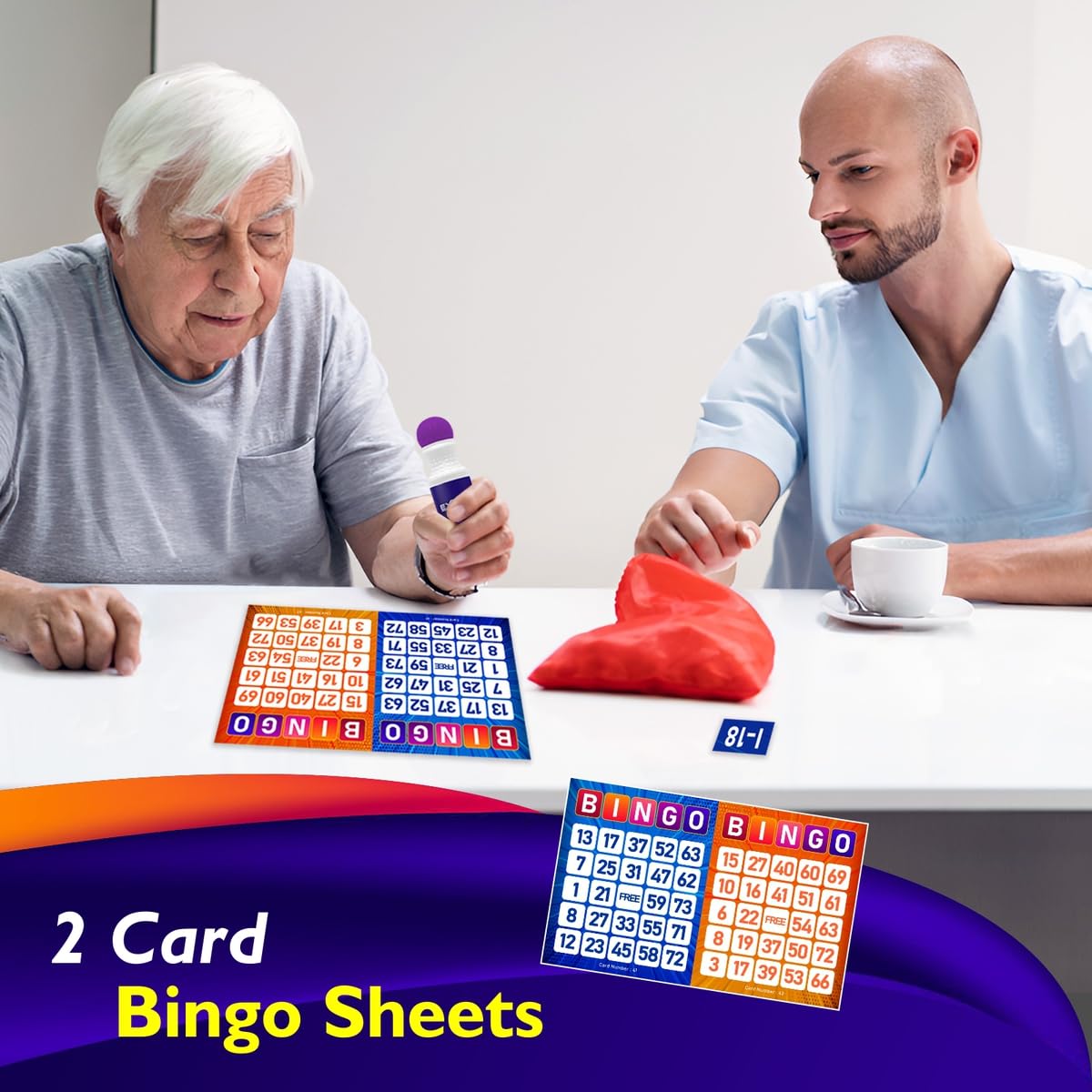 EXTRIC Bingo Game Set – Family Fun for All Ages (Daubers, Cards Included)