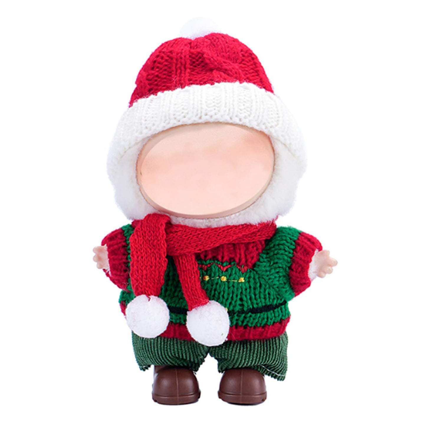 Eyancotoi 17cm Doll Christmas Clothes – Cute Outfit Set for 17 cm Dolls (Style 4)