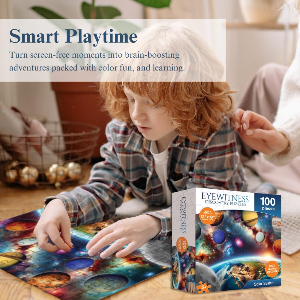 Eyewitness Discovery Puzzles Endangered Species – 100-Piece Kids Jigsaw (Ages 5+)