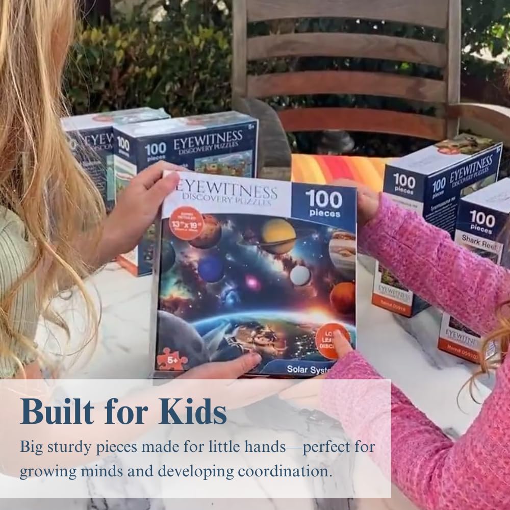 Eyewitness Discovery Puzzles Endangered Species – 100-Piece Kids Jigsaw (Ages 5+)