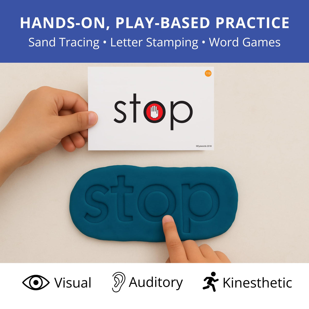Eyewords Set 3: Multisensory Sight Words 101–150 | Kinesthetic Flash Cards