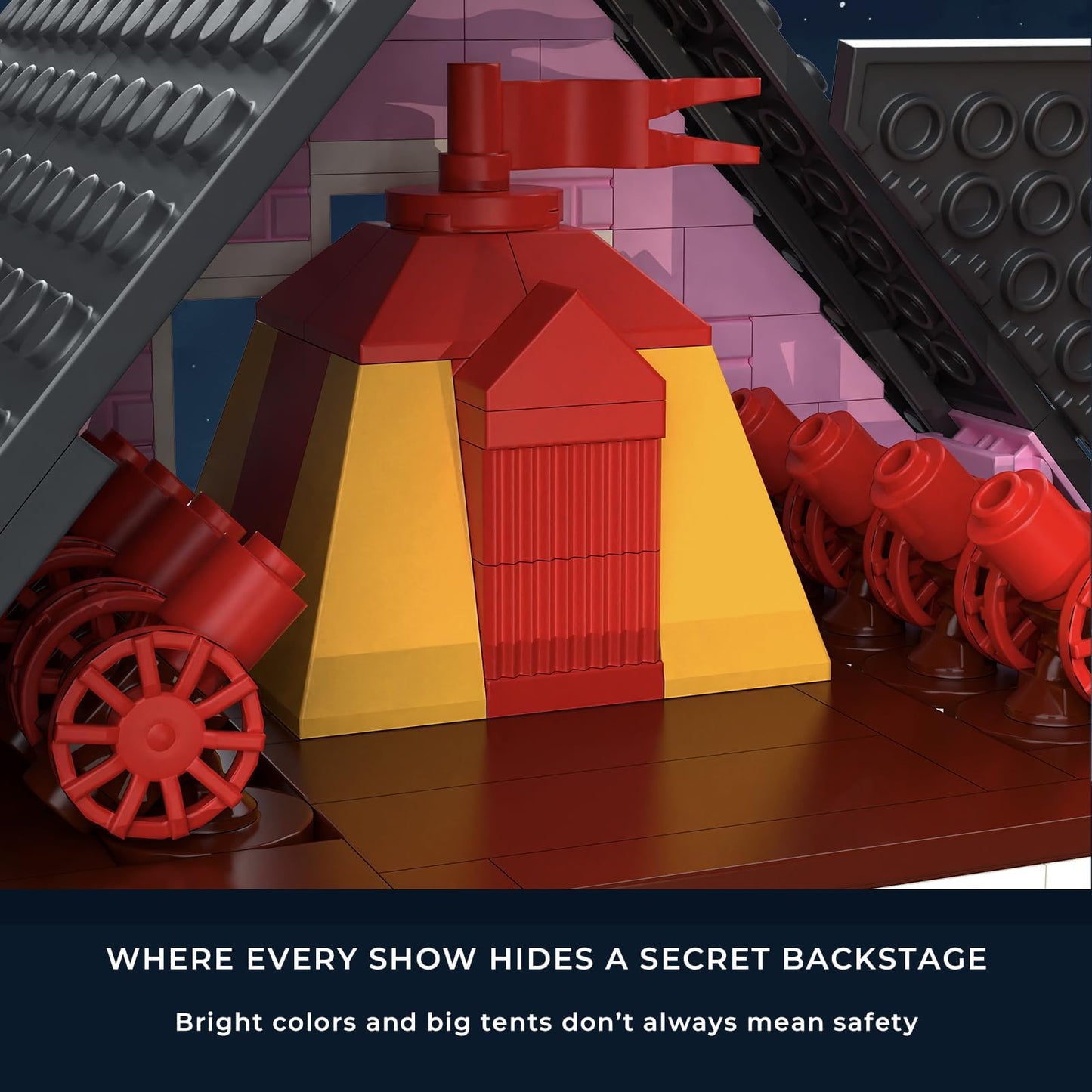 EYICA Pink Palace House Building Kit — 2,194-Piece Movie-Inspired Display